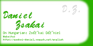 daniel zsakai business card